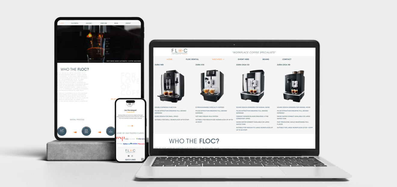 for the love of coffee responsive web site design