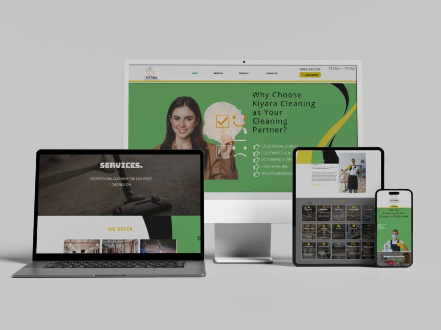 kyara cleaning web site development